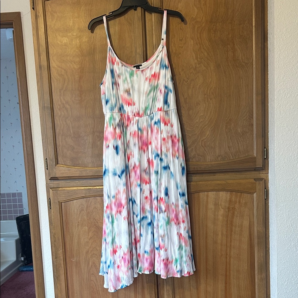 Torrid Multicolor Tie-Dye Midi Dress